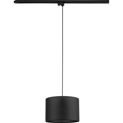 Luster na sajli za 1-fazni šinski sistem TRACER 1xE27/15W/230V pr. 30 cm crno