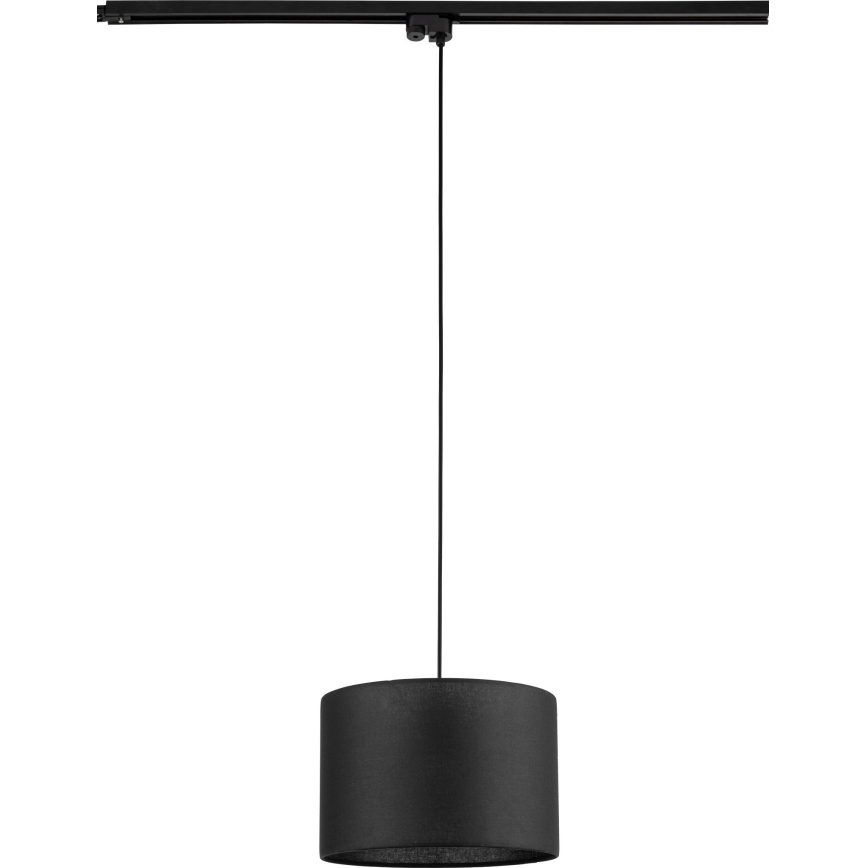 Luster na sajli za 1-fazni šinski sistem TRACER 1xE27/15W/230V pr. 30 cm crno