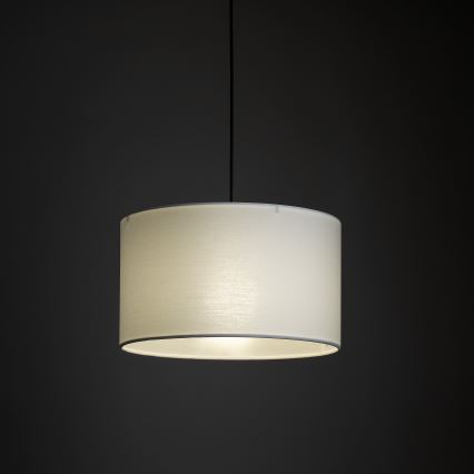 Luster na sajli za 1-fazni šinski sistem TRACER 1xE27/15W/230V pr. 38 cm crno/bela