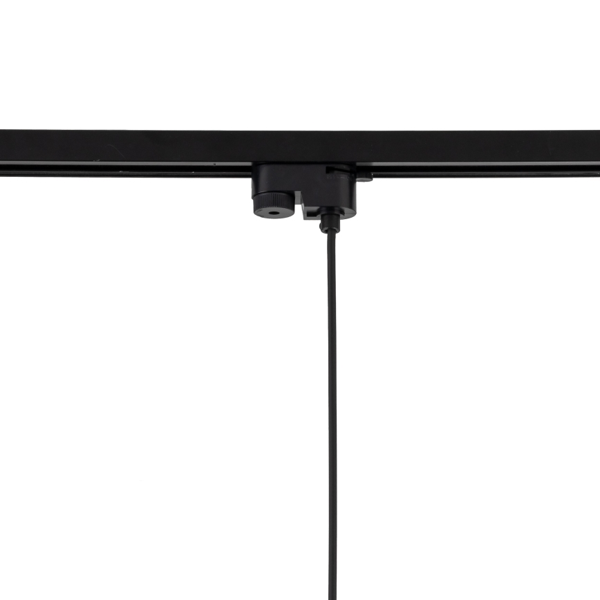 Luster na sajli za 1-fazni šinski sistem TRACER 1xE27/15W/230V pr. 38 cm crno/braon