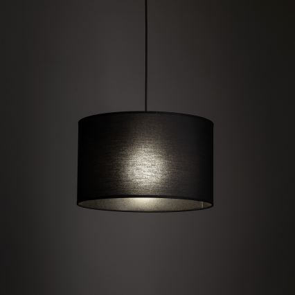 Luster na sajli za 1-fazni šinski sistem TRACER 1xE27/15W/230V pr. 38 cm crno