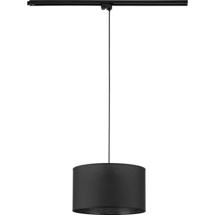 Luster na sajli za 1-fazni šinski sistem TRACER 1xE27/15W/230V pr. 38 cm crno