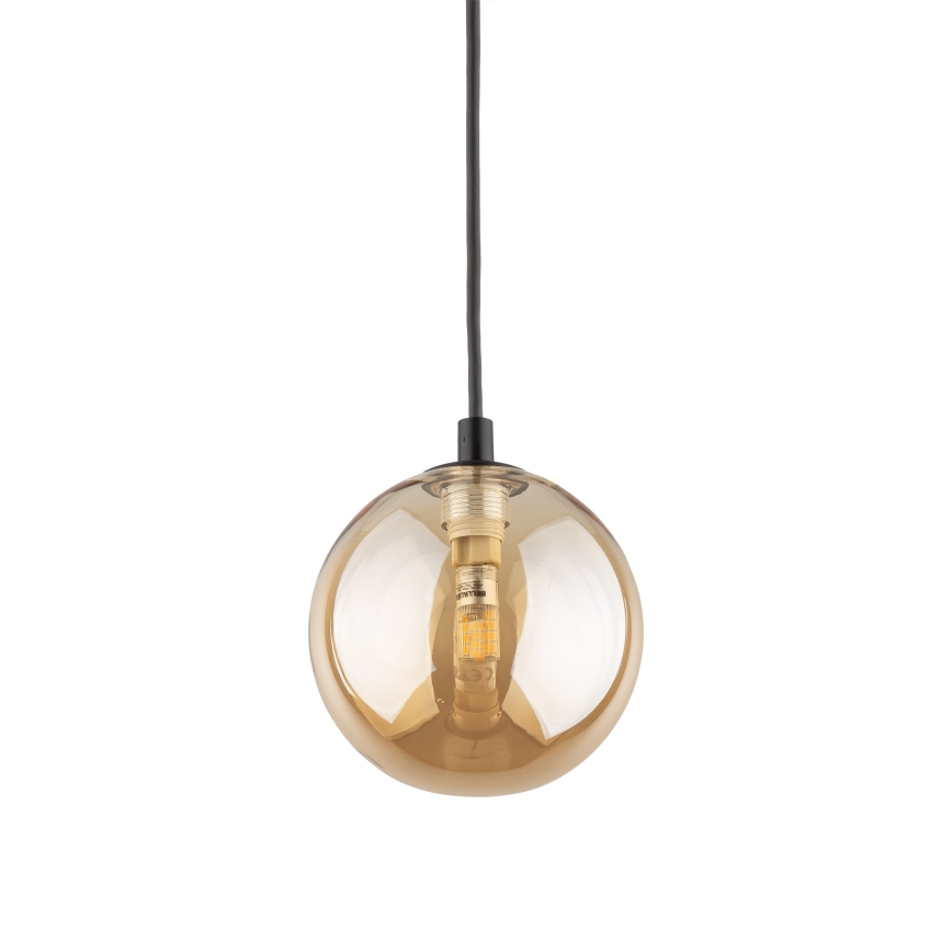 Luster na sajli za 1-fazni šinski sistem TRACER 1xG9/8W/230V crno/dimno braon
