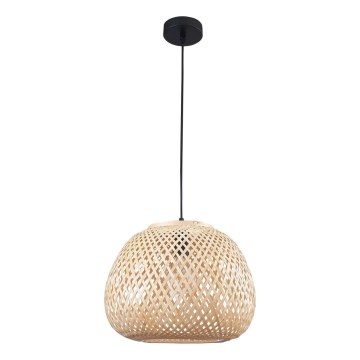 Luster na sajli ZANZIBAR 1xE27/20W/230V pr. 35 cm bambus