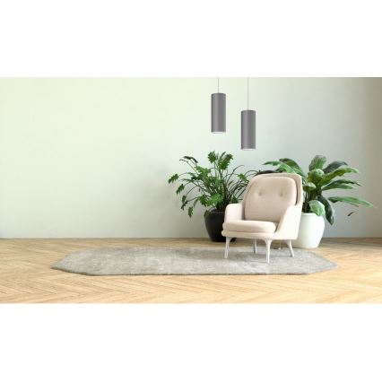 Luster na sajli ZIK 1xE27/40W/230V sivo