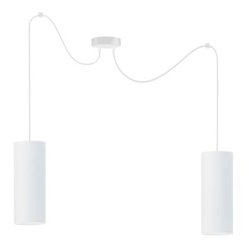 Luster na sajli ZIK 2xE27/40W/230V pauk bela