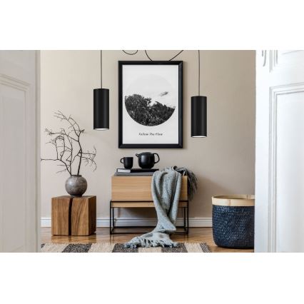 Luster na sajli ZIK 2xE27/40W/230V pauk crno