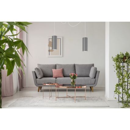 Luster na sajli ZIK 2xE27/40W/230V pauk sivo