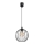 Luster na sajli ZOYA 1xE27/60W/230V crno