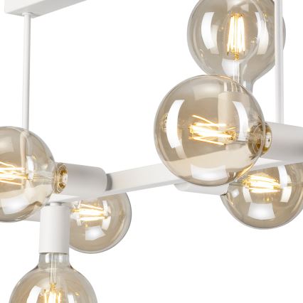 Luster na šipci ASTRID 8xE27/60W/230V beli
