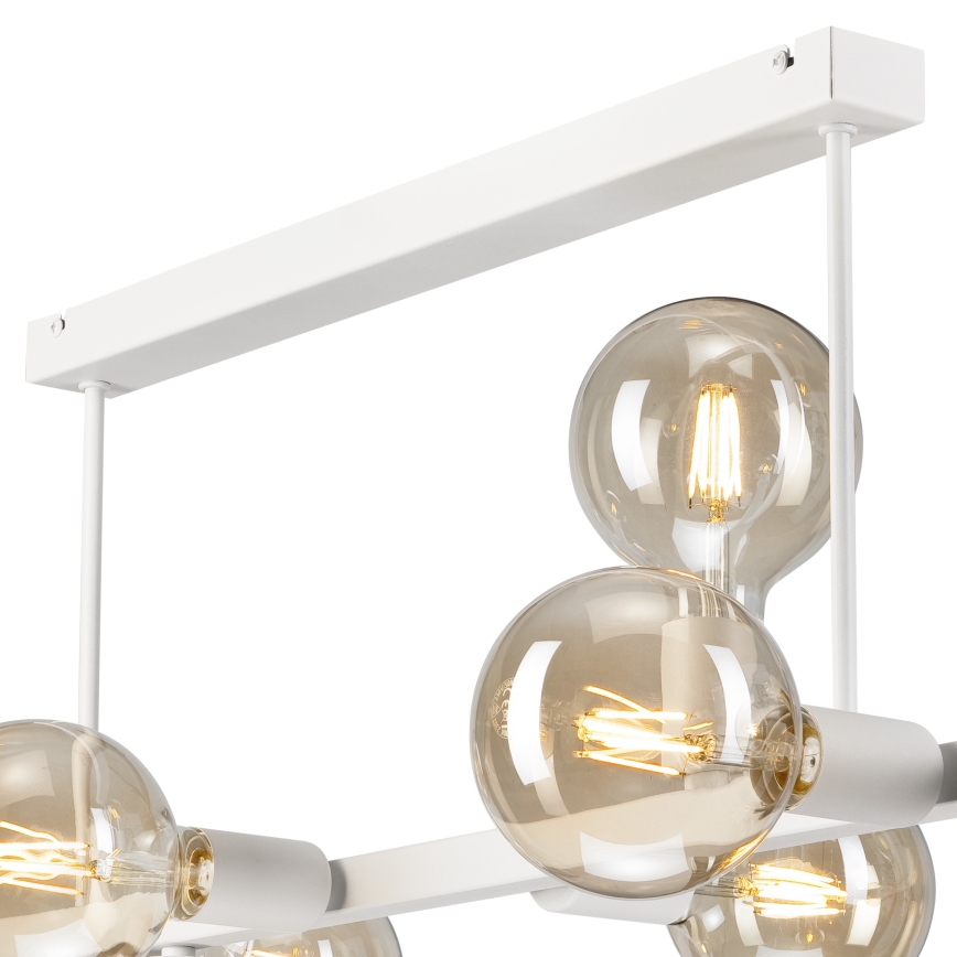 Luster na šipci ASTRID 8xE27/60W/230V beli