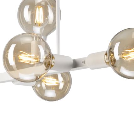 Luster na šipci ASTRID 8xE27/60W/230V beli
