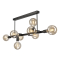 Luster na šipci ASTRID 8xE27/60W/230V crna