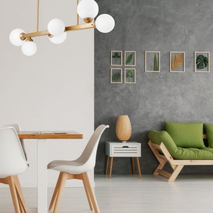 Luster na šipci ASTRO 6xG9/5W/230V zlatni