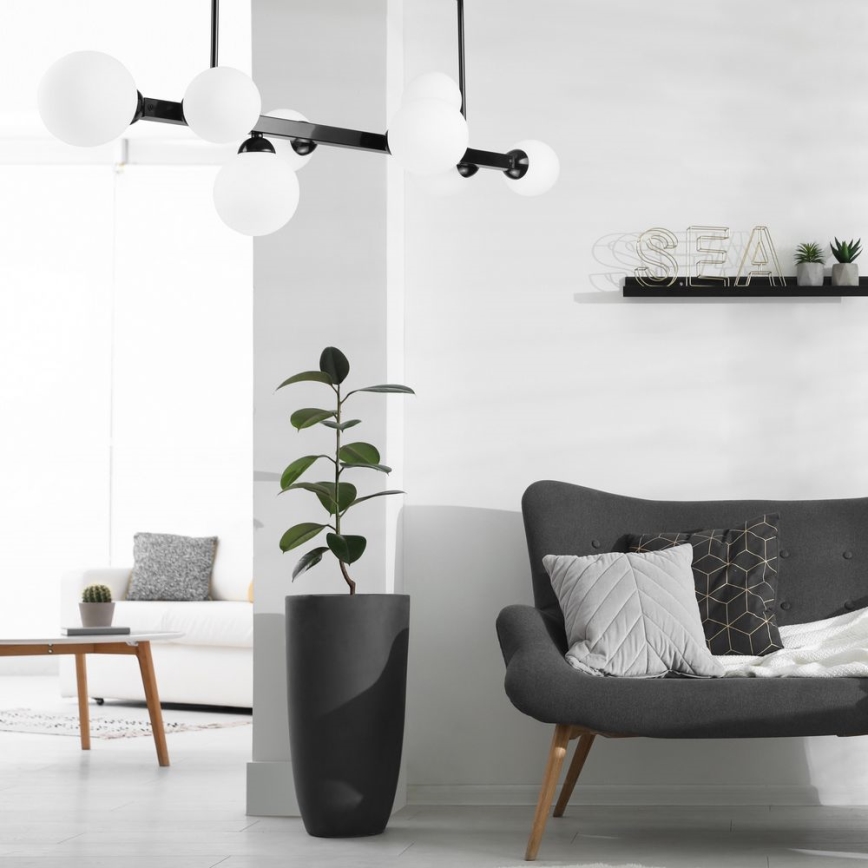 Luster na šipci ASTRO 8xG9/5W/230V crni