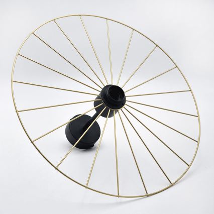 Luster na šipci MONTANA 1xE27/15W/230V, prečnika 45 cm, zlatna/crna