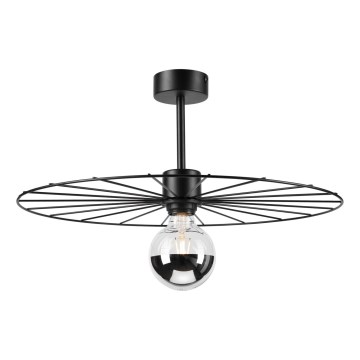 Luster na šipci MONTANA 1xE27/15W/230V Ø 45 cm crna