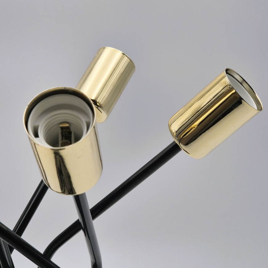 Luster na šipci PRIYA 5xE27/15W/230V crni