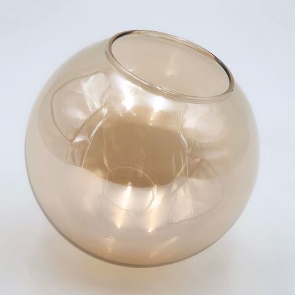 Luster na šipci ROLLO 8xE14/5W/230V zlatna/zadimljeno-bež