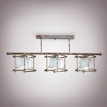 Luster na šipci SAVANNAH KUBO 3xE27/40W/230V svetao