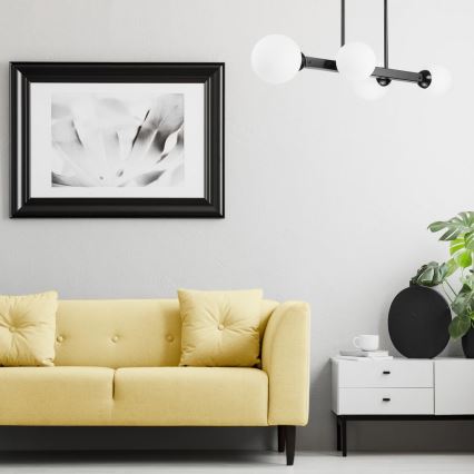 Luster na stalku ASTRO 4xG9/5W/230V crna