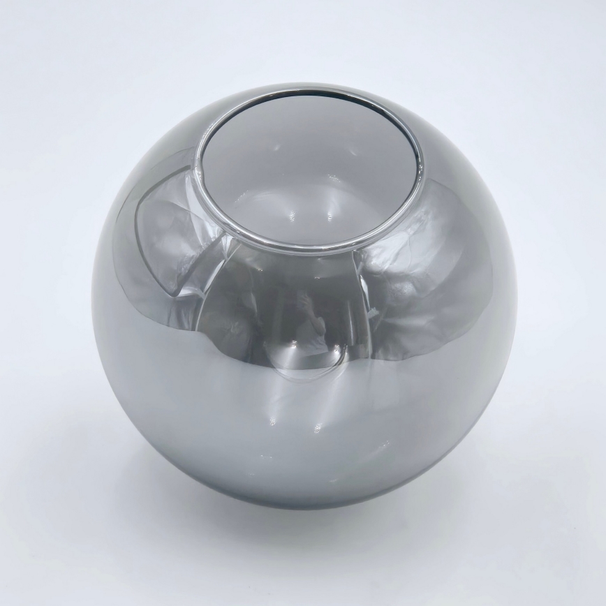 Luster na stalku LILOU 4xE14/5W/230V mat hrom/dimljeno staklo