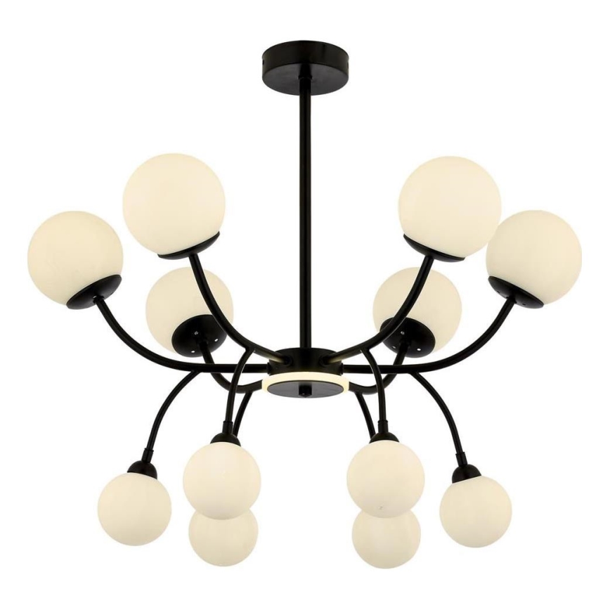 Luster na štapu DAISY 12xG9/10W/230V crni