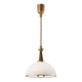 Luster podesive visine CHIARA 1xE27/60W/230V braon/bukva
