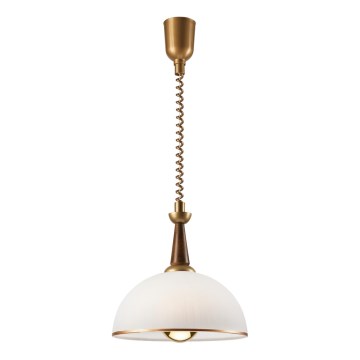 Luster podesive visine CHIARA 1xE27/60W/230V braon/bukva