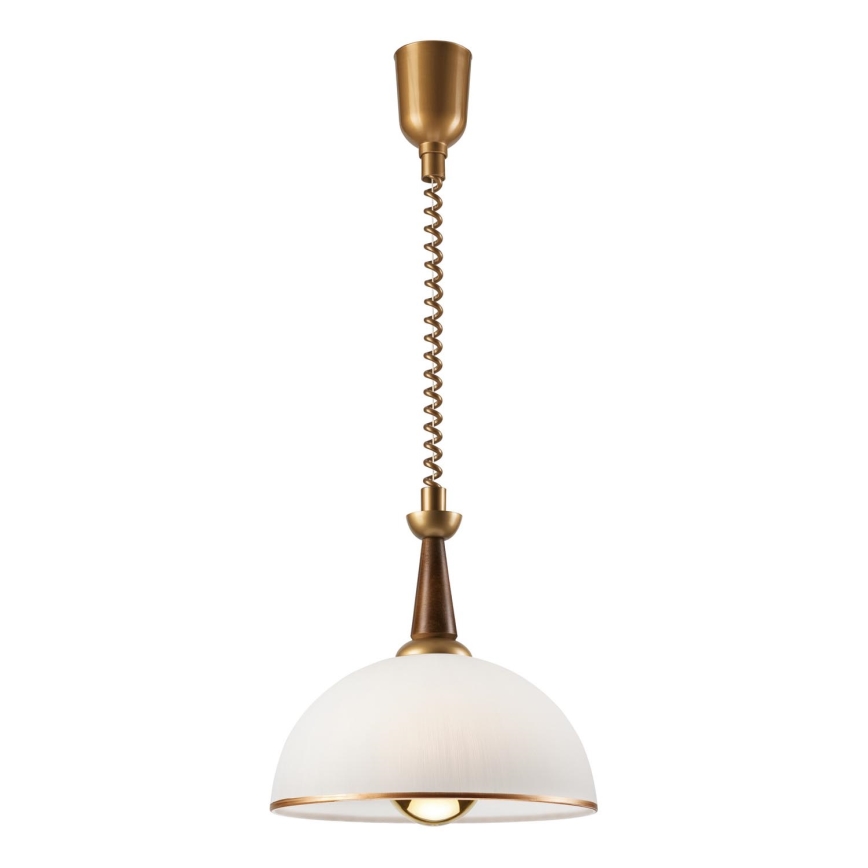 Luster podesive visine CHIARA 1xE27/60W/230V braon/bukva