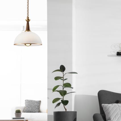 Luster podesive visine CHIARA 1xE27/60W/230V braon/bukva
