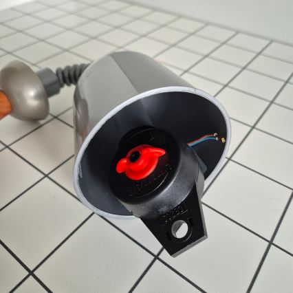 Luster podesive visine CHIARA 1xE27/60W/230V srebrno/braon/bukva