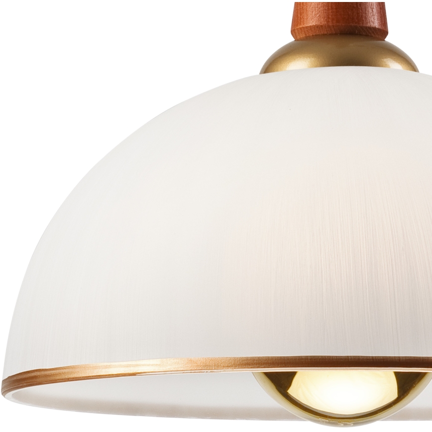 Luster podesive visine CHIARA 1xE27/60W/230V tamno braon/bukva