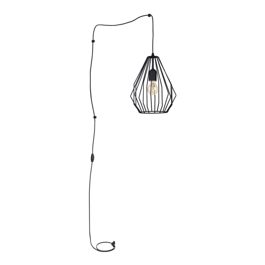 Luster sa utikačem za utičnicu BRYLANT 1xE27/60W/230V