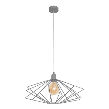 Luster SATURN 1xE27/15W/230V sivo