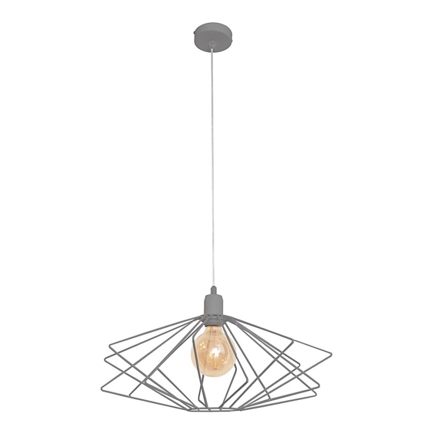 Luster SATURN 1xE27/15W/230V sivo