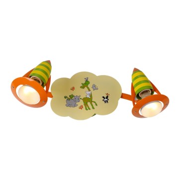 LUXERA 28013 - Dečija reflektorska lampa SAFARI 2xE14/40W/230V