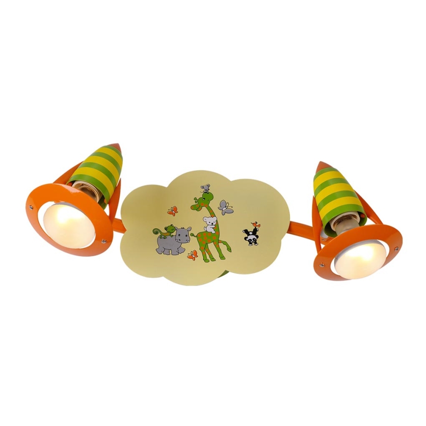 LUXERA 28013 - Dečje spot svetlo SAFARI 2xE14/40W/230V