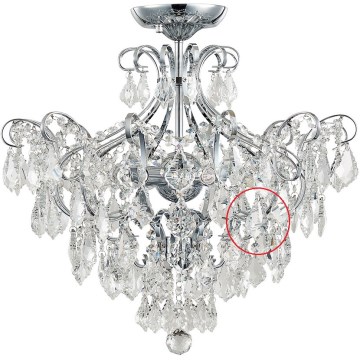 Luxera 33304 - zamenski kristal za luster GRANADA, 5 cm