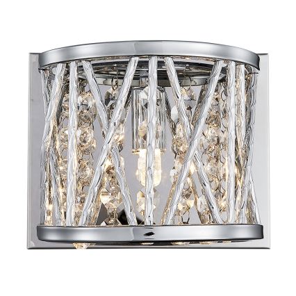LUXERA 46063 - Zidna svetiljka STIXX 1xG9/33W/230V srebrna