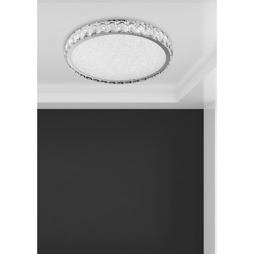 Luxera 62406 - LED Kristalna plafonjera GIRO LED/20W/230V