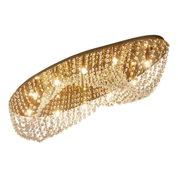 LUXERA 62441 - Kristalna plafonjera ELIPTHON 10xG9/33W/230V