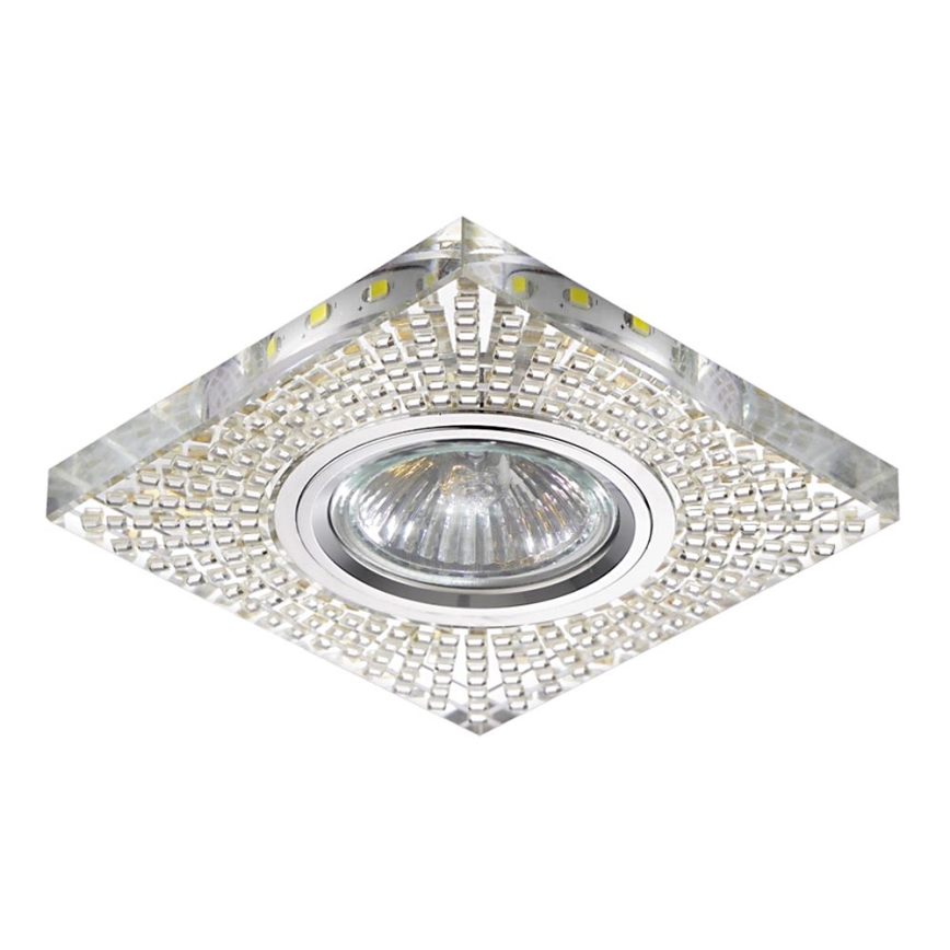 LUXERA 71072 - Ugradna lampa ELEGANT 1xGU10/50W/230V + LED STRIPE