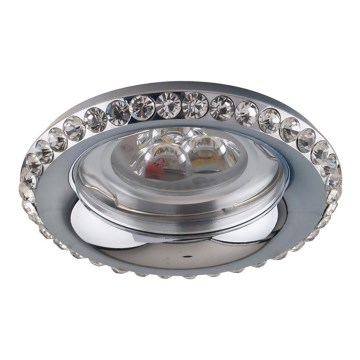 LUXERA 71080 - Ugradna plafonska svetiljka CRYSTALS 1xGU10/50W/230V