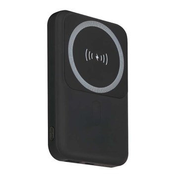 Magnetna power banka sa bežičnim punjenjem Power Delivery 10 000mAh/20W/3,7V crna