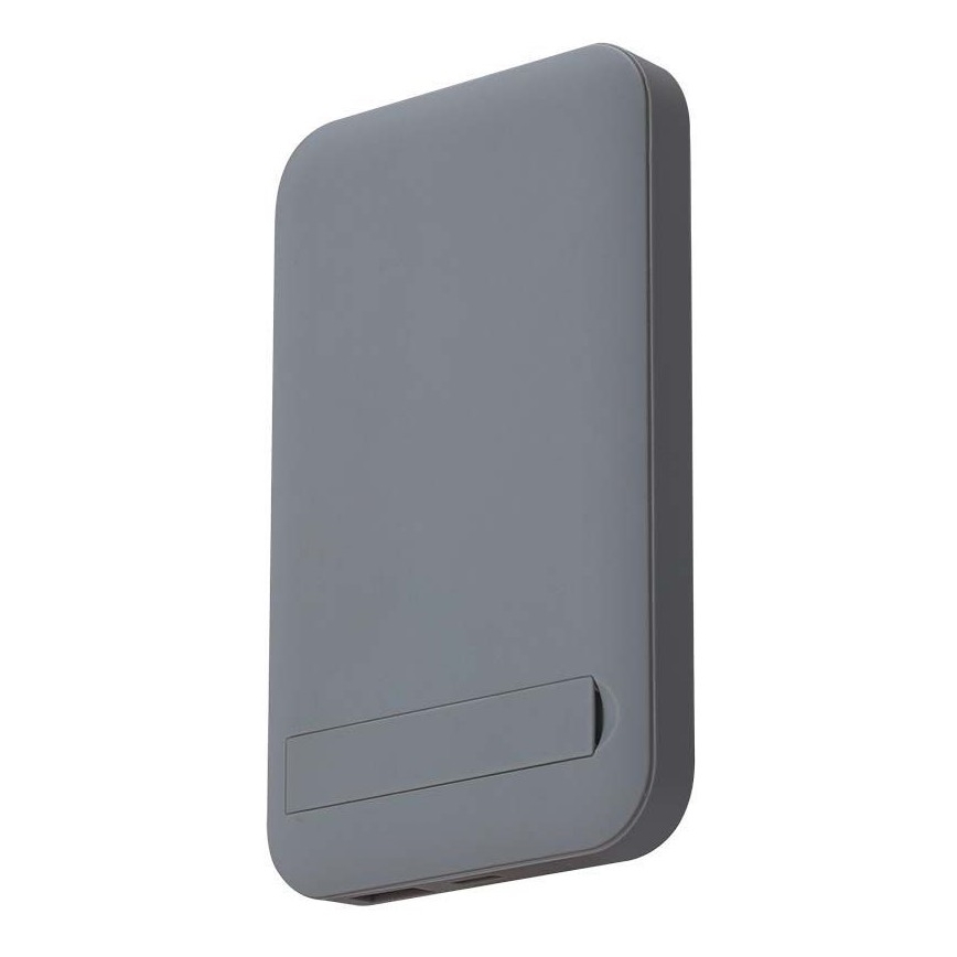 Power Bank magnetična sa bežičnim punjenjem Power Delivery 10 000mAh/20W/3,7V siva
