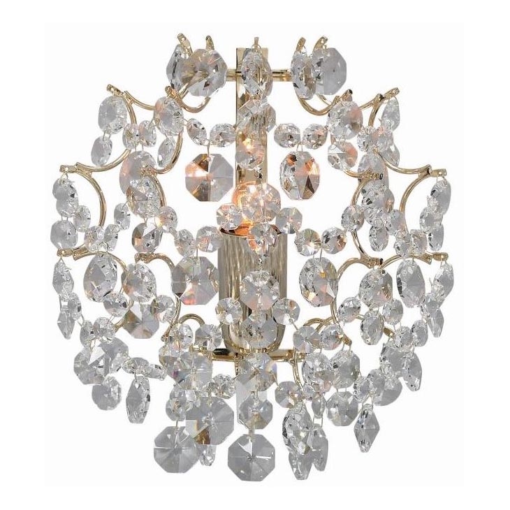 Markslöjd 102334 - Zidna lampa ROSENDAL 1xE14/40W/230V zlatna