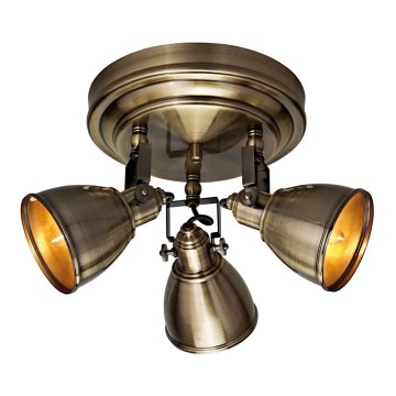 Markslöjd 104050 - Plafonjera FJÄLLBACKA 3xE14/40W/230V mesing