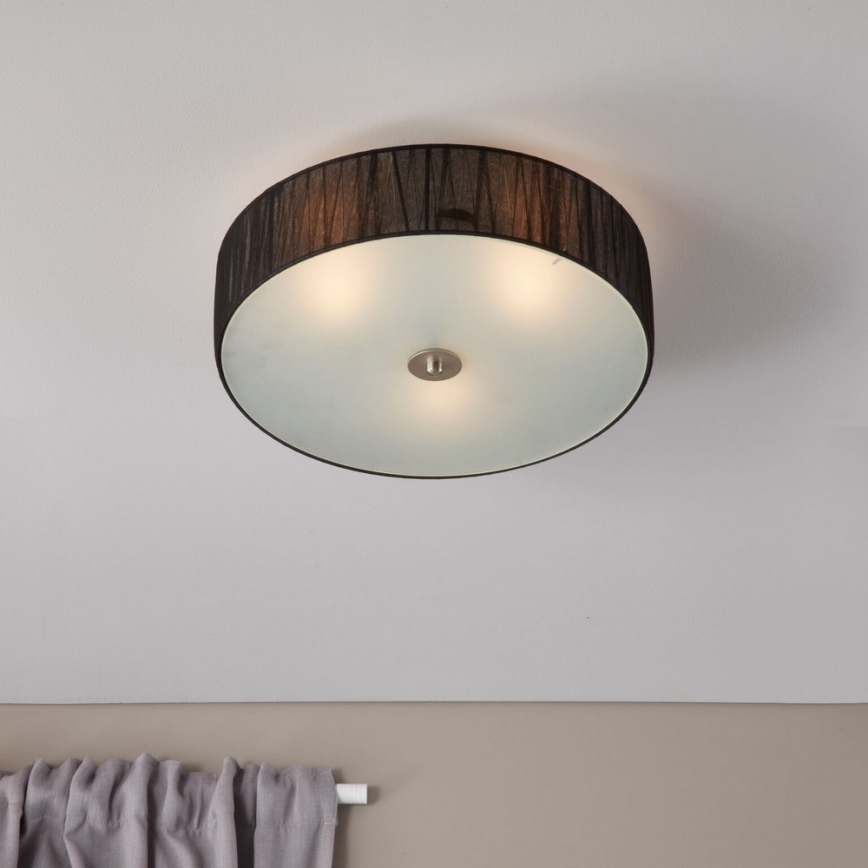 Markslöjd 104884 - Plafonjera BYSKE 3xE14/40W/230V crno