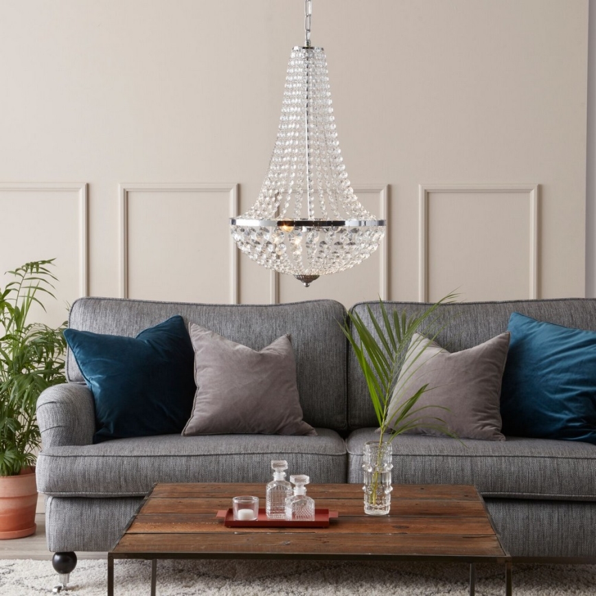 Markslöjd 104890 - Kristalni luster na lancu GRÄNSÖ 2xE14/40W/230V